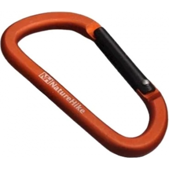 Карабин многофункциональный NATUREHIKE NH15A001-H D-Type 8 см оранжевый