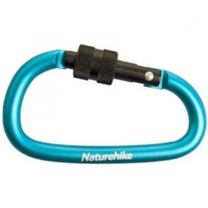 Карабин многофункциональный NATUREHIKE NH15A008-D D-Type с муфтой 8см голубой 6927595701638 Карабин многофункциональный NATUREHIKE NH15A008-D D-Type с муфтой 8см голубой 6927595701638