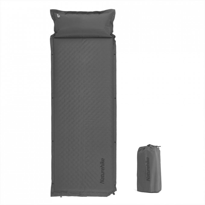 Коврик c подушкой самонадувной NATUREHIKE CNK2300DZ014 D01 серый 6см 6976507663953 Коврик c подушкой самонадувной NATUREHIKE CNK2300DZ014 D01 серый 6см 6976507663953