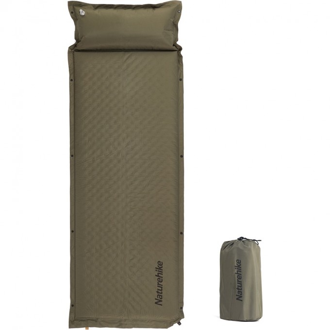 Коврик c подушкой самонадувной NATUREHIKE CNK2300DZ014 D01 зеленый 6см 6976023923357 Коврик c подушкой самонадувной NATUREHIKE CNK2300DZ014 D01 зеленый 6см 6976023923357
