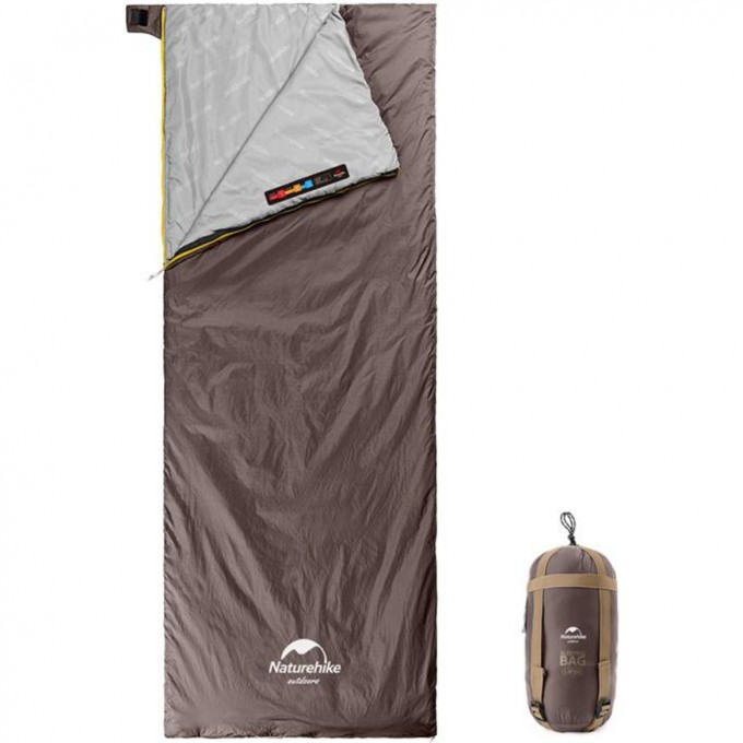 Мешок спальный NATUREHIKE LW180 NH21MSD09 мини размер XL коричневый 6927595777985 Мешок спальный NATUREHIKE LW180 NH21MSD09 мини размер XL коричневый 6927595777985