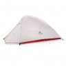 Палатка NATUREHIKE CLOUD UP 2 20D NH17T001-T двухместная с ковриком, серая 6927595724668