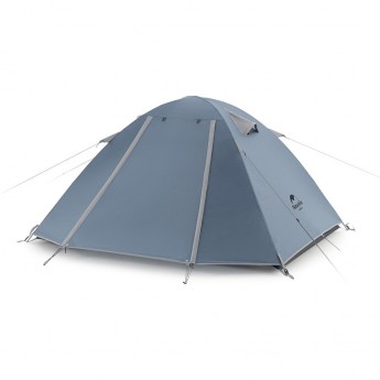 Палатка NATUREHIKE P-SERIES NH18Z033-P 210T/65D, трехместная, серо-голубая, Палатка NATUREHIKE P-SERIES NH18Z033-P 210T/65D, трехместная, серо-голубая,