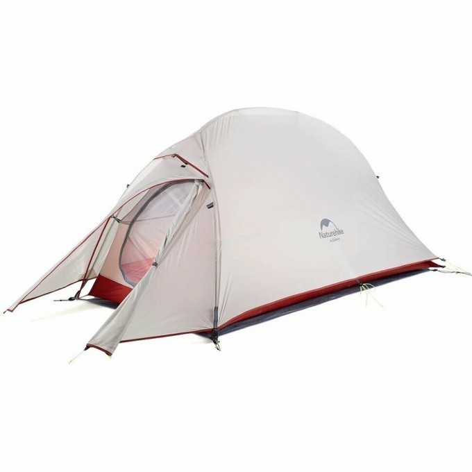 Палатка NATUREHIKE СLOUD UP 1 NH18T010-T одноместная с ковриком серо-красная 6927595730522 Палатка NATUREHIKE СLOUD UP 1 NH18T010-T одноместная с ковриком серо-красная 6927595730522
