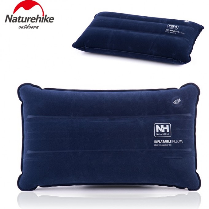 Подушка NATUREHIKE NH18F018-Z надувная прямоугольная темно синяя 6975641885504 Подушка NATUREHIKE NH18F018-Z надувная прямоугольная темно синяя 6975641885504