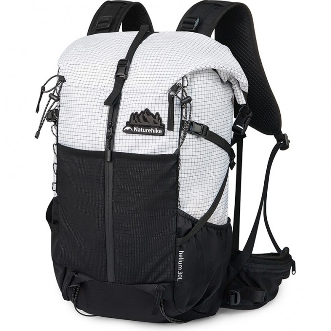 Рюкзак NATUREHIKE CNK2300016 HELIUM 30 л + 5 л белый с черным 6976507663311 Рюкзак NATUREHIKE CNK2300016 HELIUM 30 л + 5 л белый с черным 6976507663311