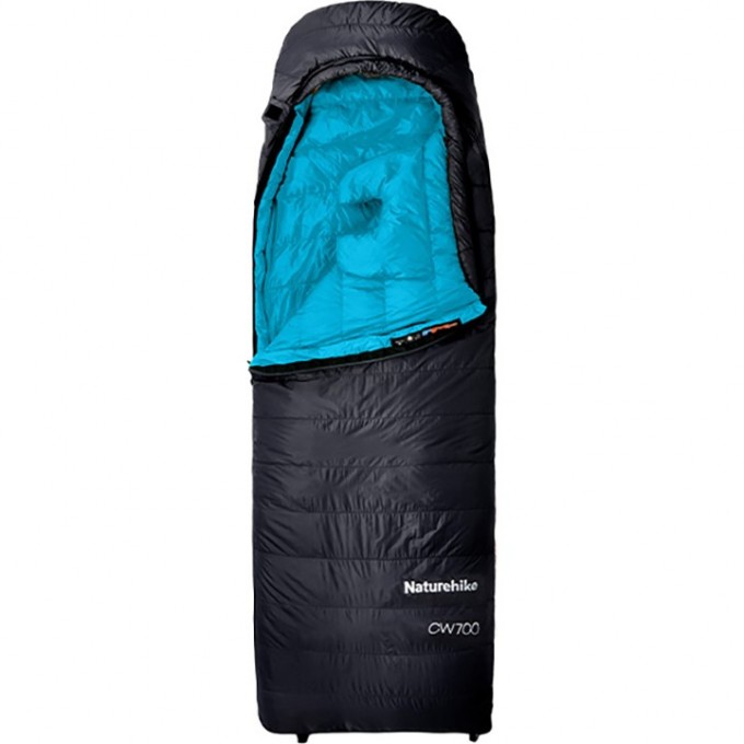 Спальный мешок NATUREHIKE CICADA WING CW700 CNK2450WS048 утиный пух черный L 6927595788134