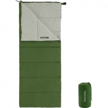 Спальный мешок NATUREHIKE NH22MSD05 F150 зеленый, молния слева