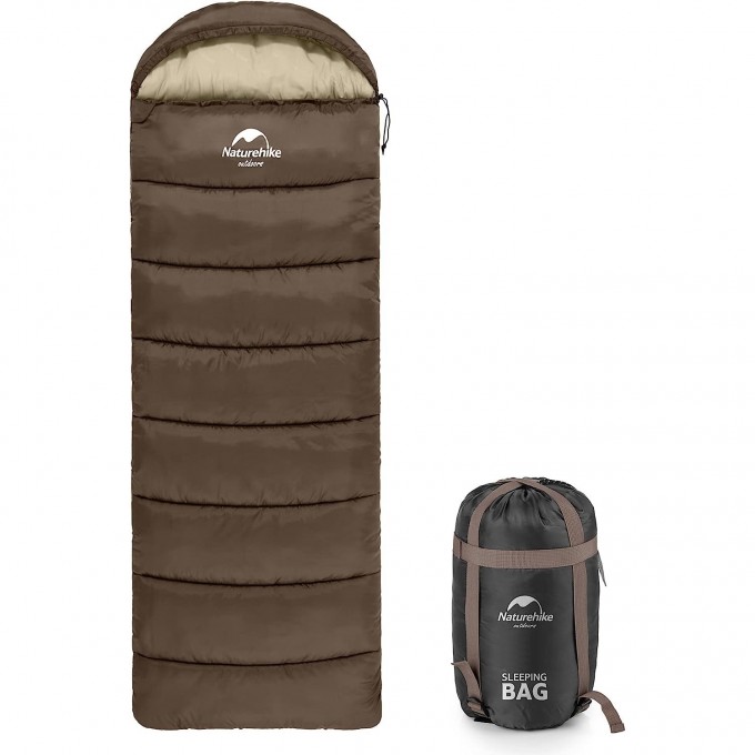 Спальный мешок NATUREHIKE U SERIES U250 двойной хлопок осень-зима Brown 6927595767207 Спальный мешок NATUREHIKE U SERIES U250 двойной хлопок осень-зима Brown 6927595767207