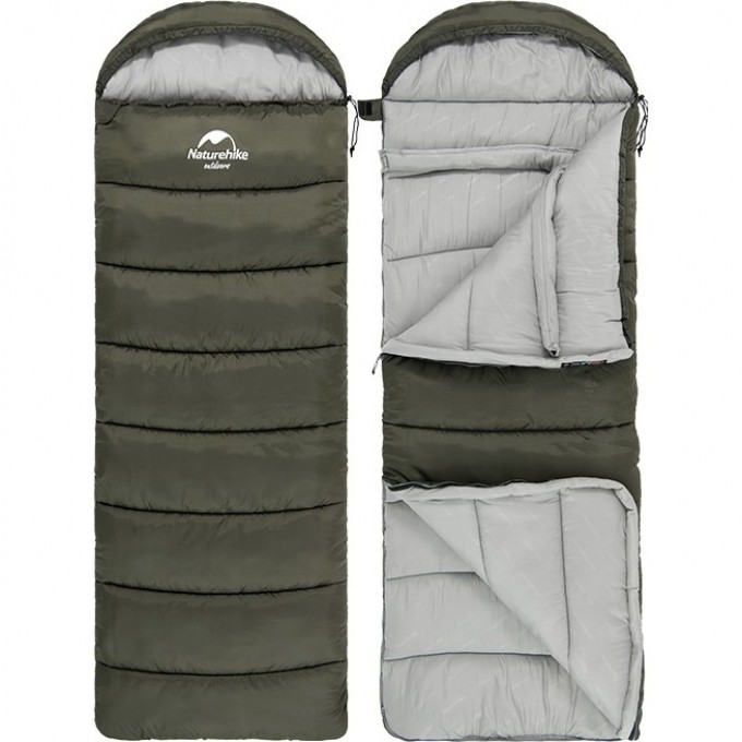 Спальный мешок NATUREHIKE U SERIES U250S двойной хлопок осень-зимамолния слева Green 6927595764305L Спальный мешок NATUREHIKE U SERIES U250S двойной хлопок осень-зимамолния слева Green 6927595764305L
