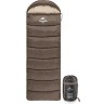 Спальный мешок NATUREHIKE U SERIES U350 двойной хлопок осень-зима молния справа вrown