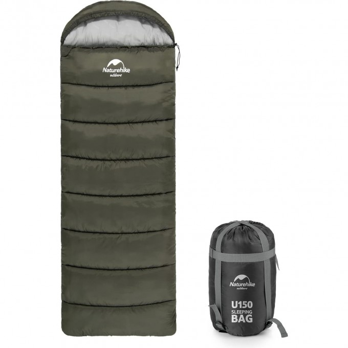 Спальный мешок NATUREHIKE U250 U SERIES TWINE COTTON зелёный молния слева 6927595767214L Спальный мешок NATUREHIKE U250 U SERIES TWINE COTTON зелёный молния слева 6927595767214L