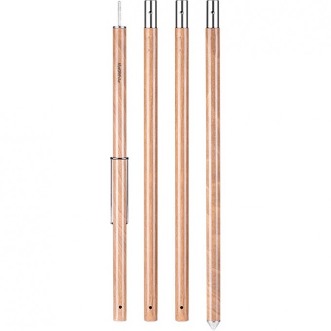 Стойка для тента NATUREHIKE NH20PJ040 алюминиевый сплав 2.4 м, 4 секции, цвет дерево 6927595782545 Стойка для тента NATUREHIKE NH20PJ040 алюминиевый сплав 2.4 м, 4 секции, цвет дерево 6927595782545