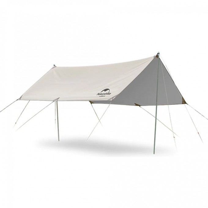 Тент NATUREHIKE Girder NH20TM006, 150D, 500*292 см для кемпинга серебристый (с двумя стойками), 6927595700457 Тент NATUREHIKE Girder NH20TM006, 150D, 500*292 см для кемпинга серебристый (с двумя стойками), 6927595700457