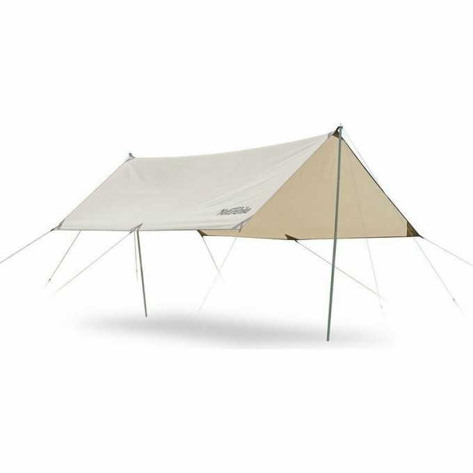 Тент NATUREHIKE GIRDER NH20TM006150D 500*292 см для кемпинга песочный с двумя стойками 6927595749654 Тент NATUREHIKE GIRDER NH20TM006150D 500*292 см для кемпинга песочный с двумя стойками 6927595749654