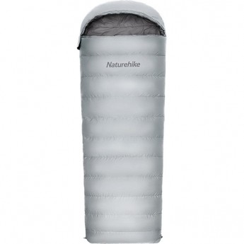 Ультралёгкий спальный мешок NATUREHIKE RM40 Series Утиный пух Grey Size L, 6927595707173